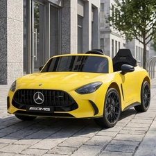 Двухместный детский электромобиль M 6315EBLR-6(24V) желтый Mercedes с аккумулятором 24V10AH